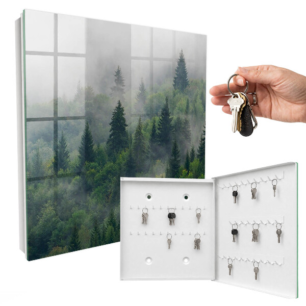 Schlüsselkasten mit Motiv Nebelwald