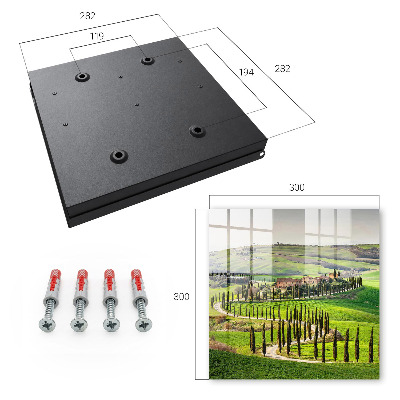 Schlüsselbox mit Motiv Toskana-Landschaft