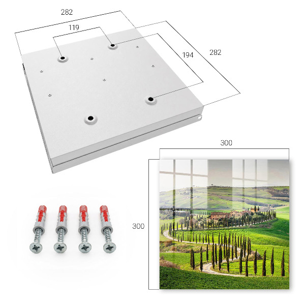 Schlüsselbox mit Motiv Toskana-Landschaft