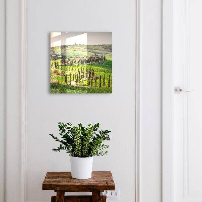 Schlüsselbox mit Motiv Toskana-Landschaft