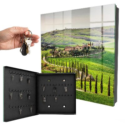 Schlüsselbox mit Motiv Toskana-Landschaft