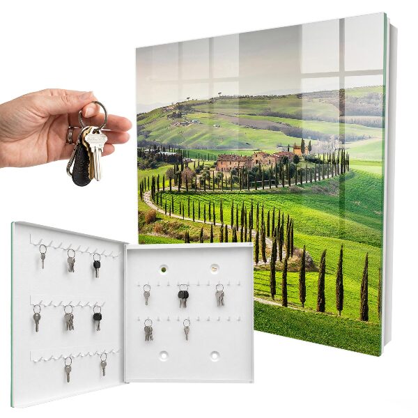 Schlüsselbox mit Motiv Toskana-Landschaft