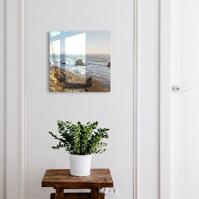 Schlüsselbox für die Wand mit Motiv Küstenlandschaft