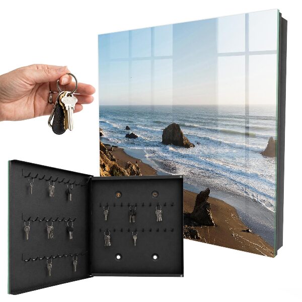 Schlüsselbox für die Wand mit Motiv Küstenlandschaft