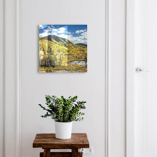 Schlüsselkasten mit Motiv Herbstlandschaft
