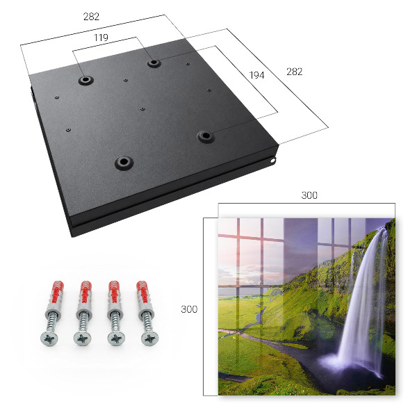 Schlüsselkasten mit Bergwasserfall Motiv