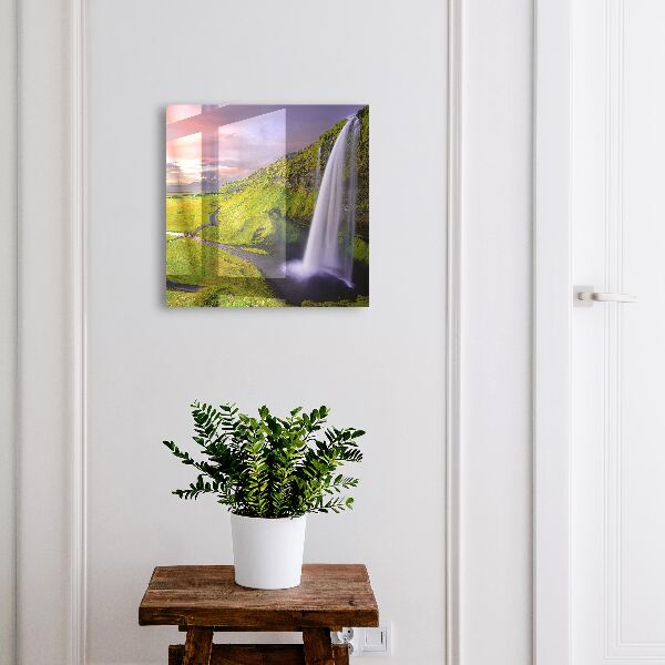Schlüsselkasten mit Bergwasserfall Motiv