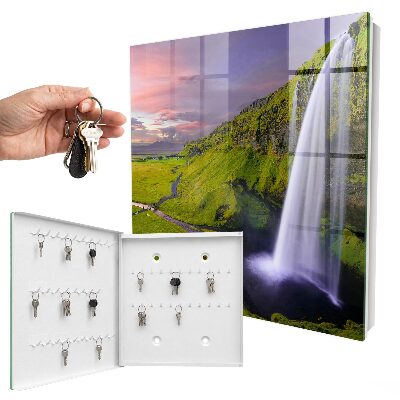 Schlüsselkasten mit Bergwasserfall Motiv