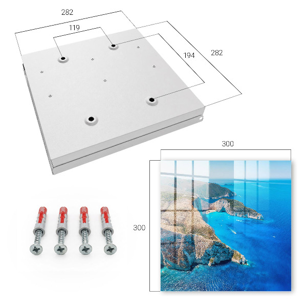 Schlüsselbox zur Wandmontage Design Französische Riviera