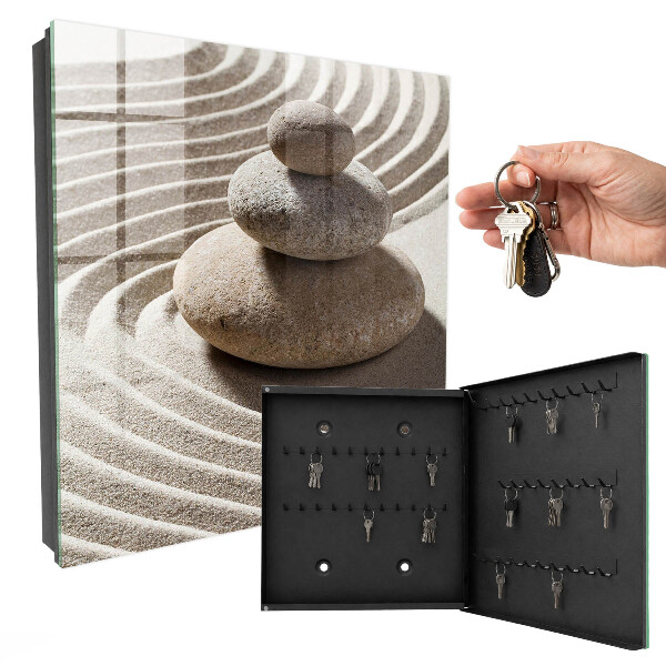 Schlüsselbox im Zen-Kompositionsdesign