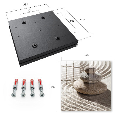 Schlüsselbox im Zen-Kompositionsdesign