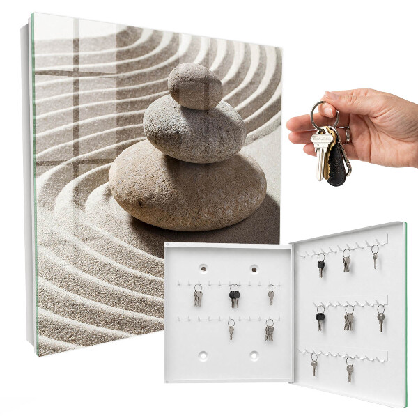 Schlüsselbox im Zen-Kompositionsdesign