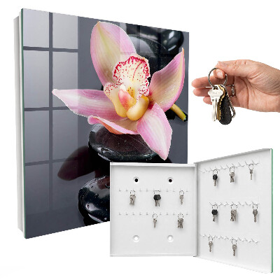 Schlüsselbox zur Wandmontage Orchideensteine