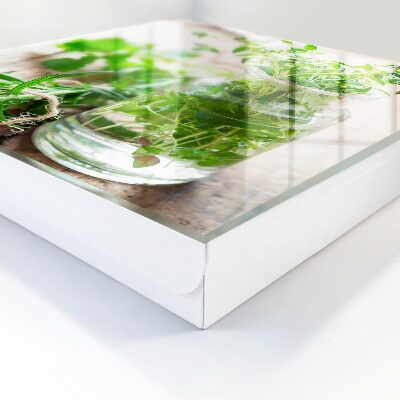 Schlüsselkasten mit Motiv Grüne Kräuter