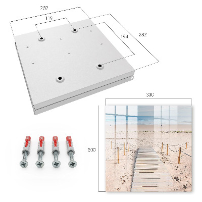 Schlüsselbox mit Meeresstrand-Motiv