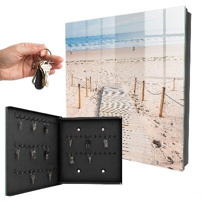Schlüsselbox mit Meeresstrand-Motiv