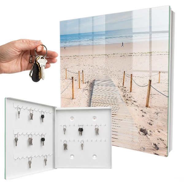 Schlüsselbox mit Meeresstrand-Motiv