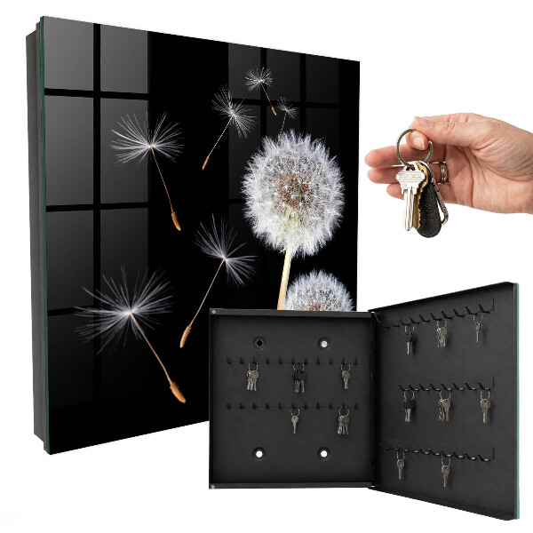 Schlüsselbox mit Motiv zarte Löwenzahnblüten