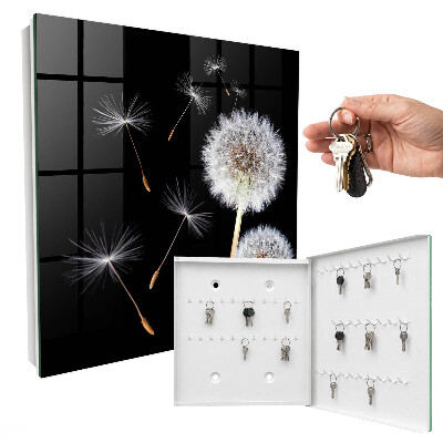 Schlüsselbox mit Motiv zarte Löwenzahnblüten