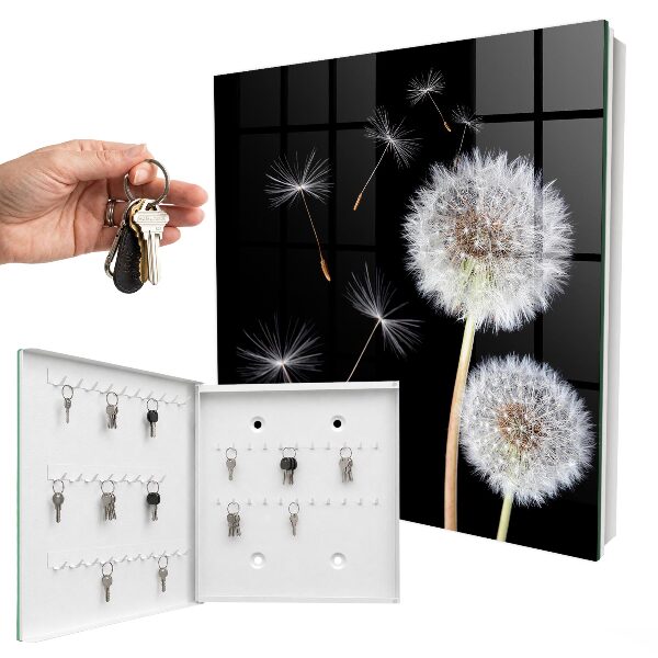 Schlüsselbox mit Motiv zarte Löwenzahnblüten