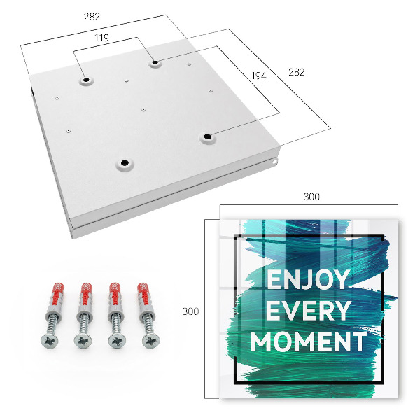 Schlüsselbox für die Wand mit dem Design Tägliche Inspiration