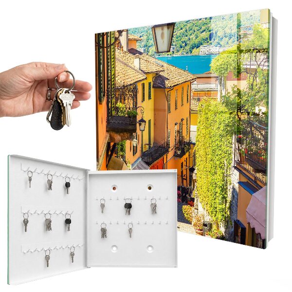Schlüsselbox für die Wand Motiv Farbenfrohe Stadt