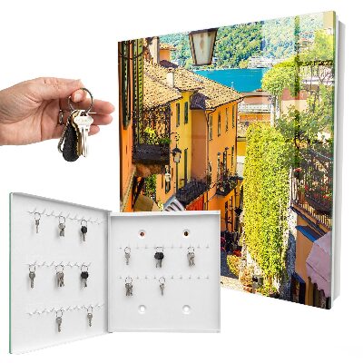 Schlüsselbox für die Wand Motiv Farbenfrohe Stadt