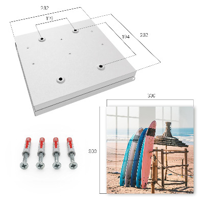 Schlüsselbox im Design von Strand-Surfbrettern