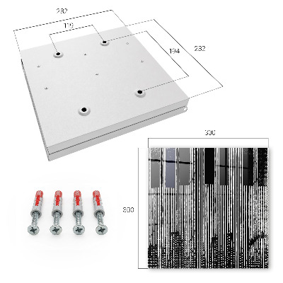 Schlüsselbox mit geometrischem Liniendesign