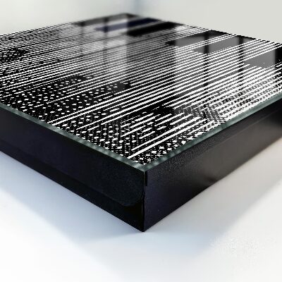 Schlüsselbox mit geometrischem Liniendesign