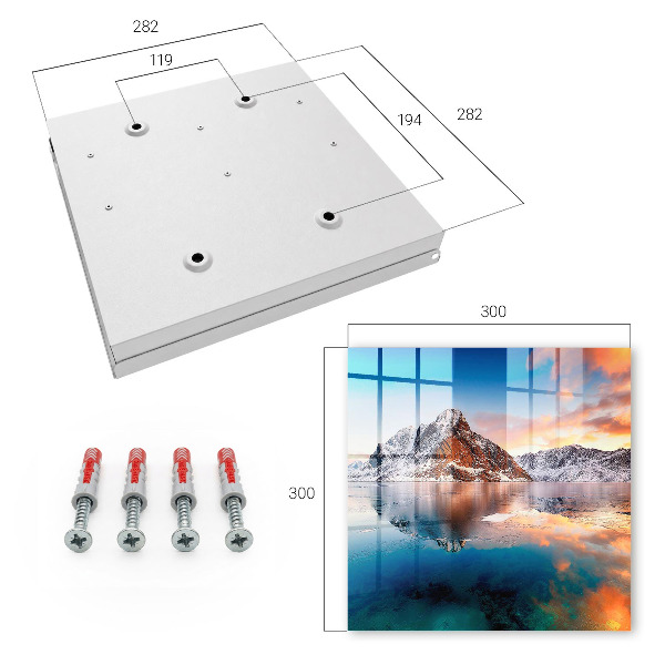Schlüsselkasten mit Motiv Harmonie der Berge
