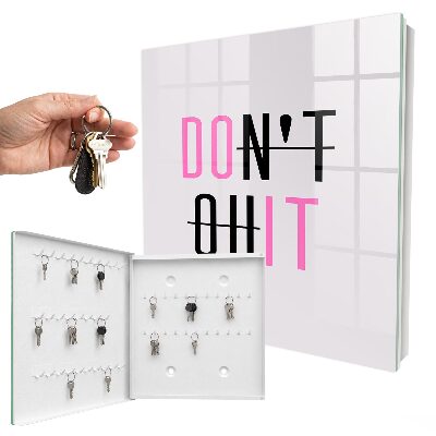 Schlüsselbox mit Motivationstypografie
