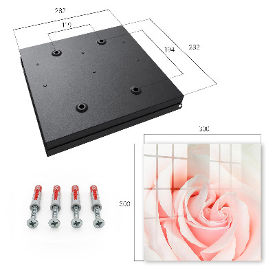 Schlüsselbox mit romantischem Rosen-Motiv