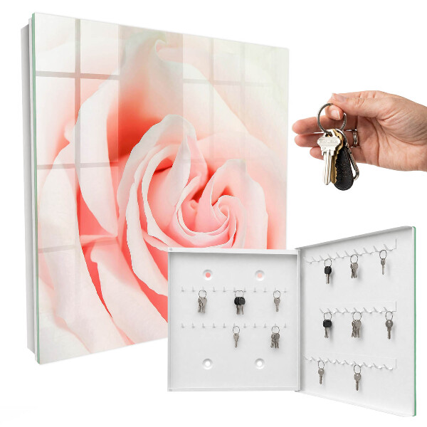 Schlüsselbox mit romantischem Rosen-Motiv