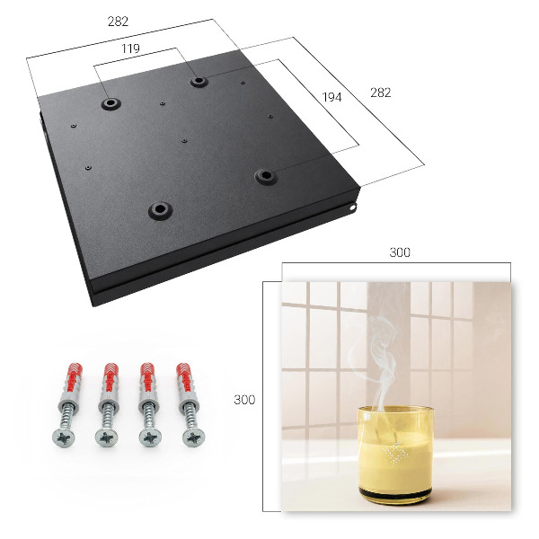 Schlüsselbox aus Glas