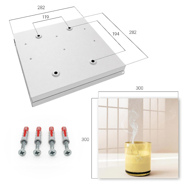 Schlüsselbox aus Glas