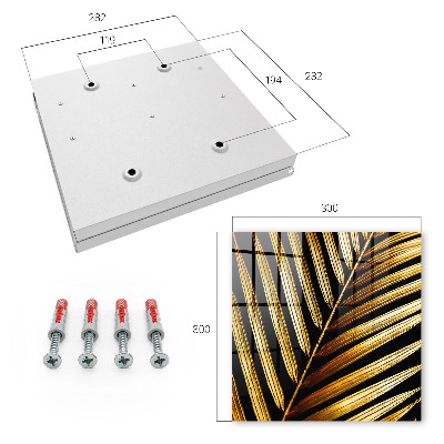 Schlüsselbox im eleganten Blatt-Design