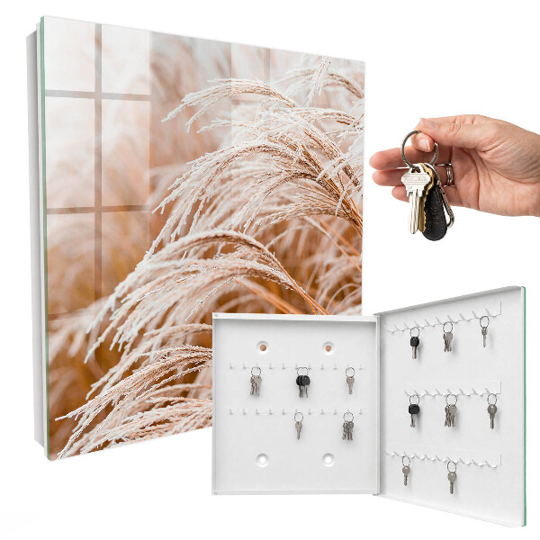 Schlüsselbox für die Wand im Design Kleine Gräser