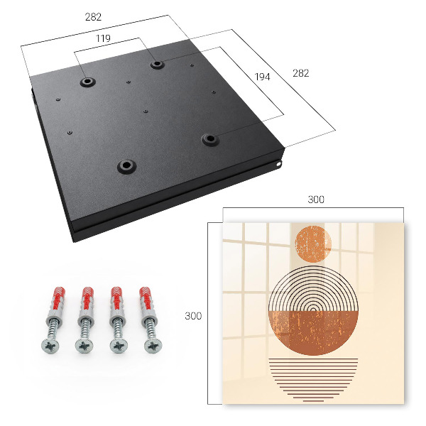 Schlüsselbox im Retro-Geometrie-Design