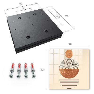 Schlüsselbox im Retro-Geometrie-Design