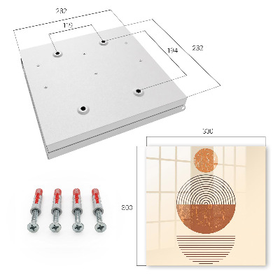 Schlüsselbox im Retro-Geometrie-Design
