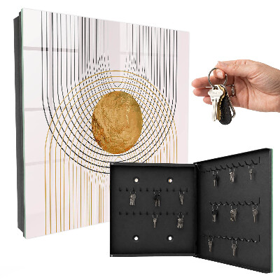 Schlüsselbox zur Wandmontage Design Kreise und Linien