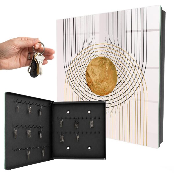 Schlüsselbox zur Wandmontage Design Kreise und Linien