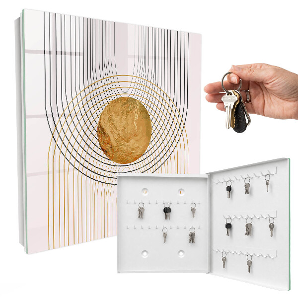 Schlüsselbox zur Wandmontage Design Kreise und Linien