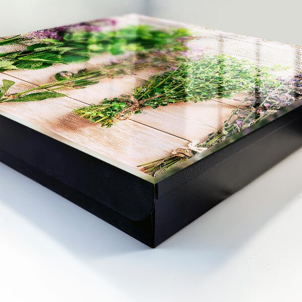 Schlüsselbox zur Wandmontage Design Grüne Kräuter