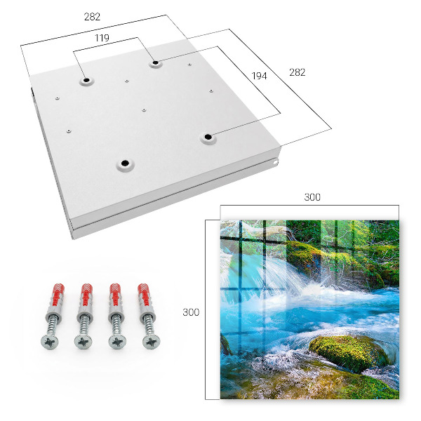 Schlüsselkasten mit Motiv Ein ruhiger Fluss