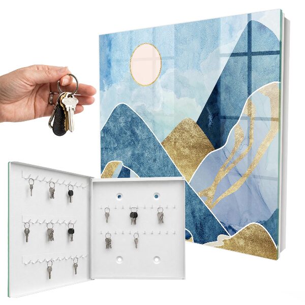 Schlüsselbox mit Berglandschaft Motiv