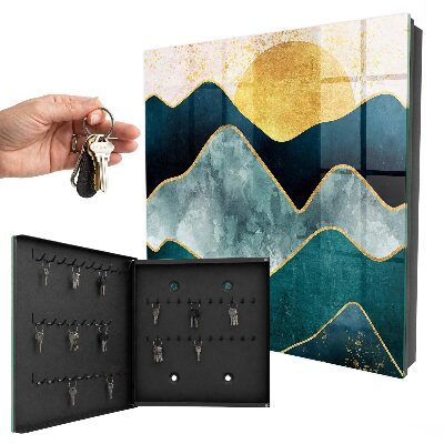 Schlüsselbox zur Wandmontage Design Bergabstraktion