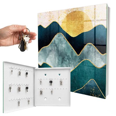 Schlüsselbox zur Wandmontage Design Bergabstraktion