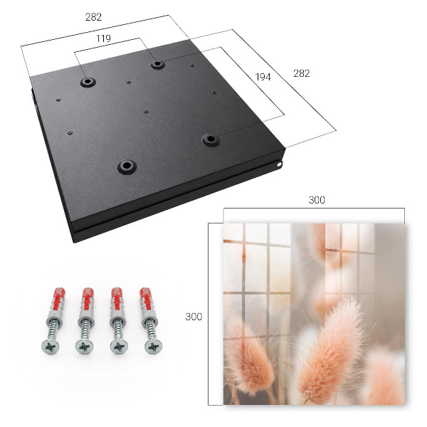 Schlüsselbox für die Wand in natürlichem Design
